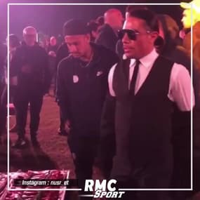 Le célèbre restaurateur Salt Bae a rendu visite au PSG à Doha