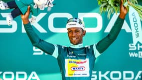 La joie du maillot vert du Tour de France, Biniam Girmay