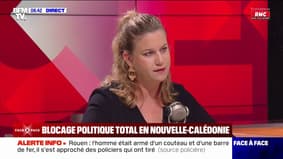 Nouméa: "Nous demandons, comme un signe d'apaisement dans la situation, d'enlever le projet de loi constitutionnelle", réclame Mathilde Panot