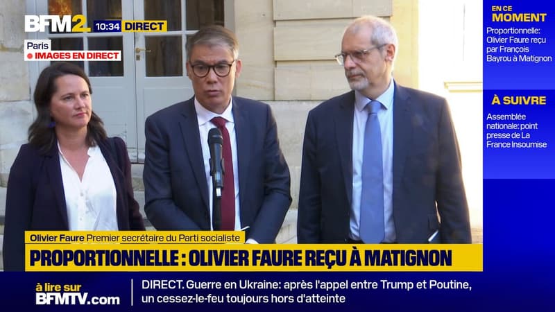Proportionnelle aux législatives: pour Olivier Faure, c'est 