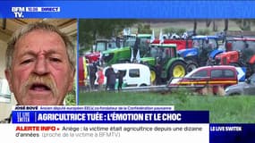 "C'est terrible pour cette famille": José Bové s'exprime après la mort d'une agricultrice sur un point de blocage