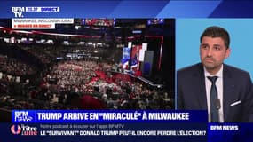 Trump arrive en "miraculé" à Milwaukéen - 15/07