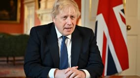 Le Premier ministre britannique Boris Johnson s'adresse à la nation sur la situation en Ukraine après l'invasion par la Russie, le 24 février 2022 au 10 Downing Street, à Londres