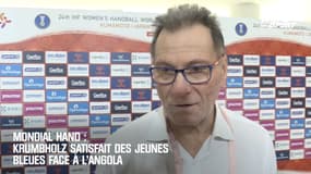 Mondial hand : Krumbholz satisfait des jeunes Bleues face à l’Angola