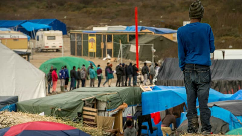 Environ 4.500 migrants vivent dans la "Jungle" de Calais, dans des conditions très précaires.