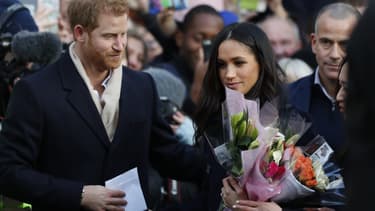Le prince Harry et Meghan Markle, le 1er décembre 2017 à Nottingham.