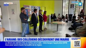 L'Ariane: des collégiens découvrent une mairie