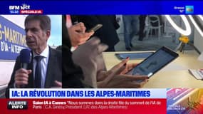 Salon de l'intelligence artificielle à Cannes: "Un grand succès" se réjouit Charles-Anges Ginésy
