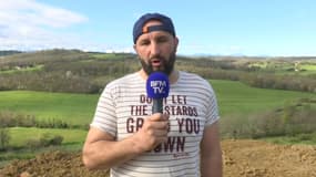 Jérôme Bayle, l'un des initiateurs du mouvement de contestation des agriculteurs le mercredi 3 mars 2024 sur BFMTV