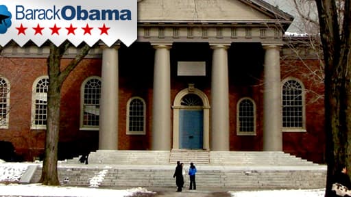 Barack Obama a fait des études de droit dans la prestigieuse université d’Harvard.
