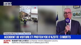 Accident de voiture et protoxyde à Alès: "Trois jeunes ont perdu la vie, c'est terrible, j'ai une pensée pour les familles de ces jeunes-là", déclare Christophe Rivenq, maire de la commune