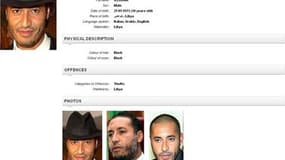 La "notice rouge" diffusée par Interpol appelant à l'arrestation de Saadi Kadhafi en vue de son extradition. Selon des médias sud-africains, le président nigérien Mahamadou Issoufou a annoncé vendredi avoir accordé l'asile à Saadi Kadhafi, l'un des fils d