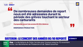 Sisteron: le grand concert années 80/90 initialement prévu ce samedi est reporté