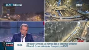 Romain, un auditeur de RMC, interpelle la ministre des Transports: "Je suis bloqué depuis 17 heures sur la N118"