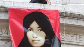 Lors d'une manifestation de soutien à Sakineh Mohammadi Ashtiani, mi-septembre à Paris. Il y a une bonne chance que la vie de la jeune femme, condamnée à mort par lapidation en Iran, soit épargnée, selon Mohammed Javad Larijani, qui dirige le Conseil iran