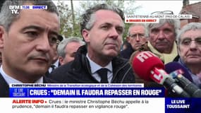 Inondations dans le Pas-de-Calais: "Il faudra repasser certains secteurs en vigilance rouge" affirme Christophe Béchu, ministre de la Transition écologique