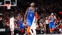Paul George avec Oklahoma City, le 14 avril 2019