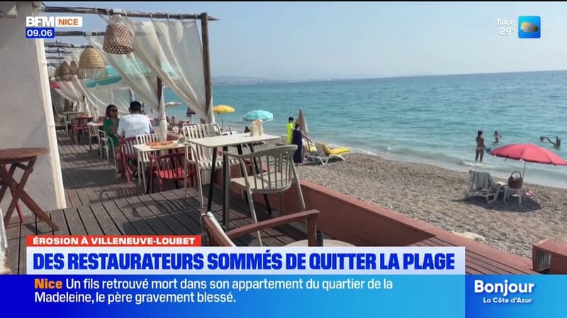 Des restaurateurs sommés de quitter la plage à cause de l'érosion à Villeneuve-Loubet