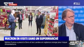 Story 3 : Emmanuel Macron en visite dans un supermarché - 22/04