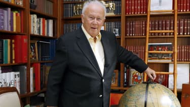 L'animateur Philippe Bouvard à Paris, le 31 août 2016