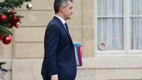 Le ministre de l'Intérieur Gérald Darmanin le 12 décembre à l'Élysée 