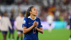 Selma Bacha le 19 juillet 2025 lors de France-Allemagne à l'Euro