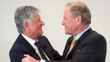 Il faut croire que les relations entre Maurice Lévy (à gauche) et John Wren (à droite) ne sont plus au beau fixe.