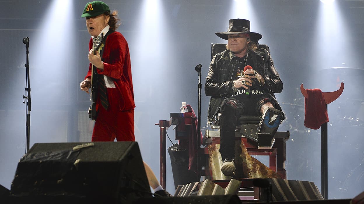 AC/DC lance sa tournée européenne avec son nouveau chanteur Axl Rose
