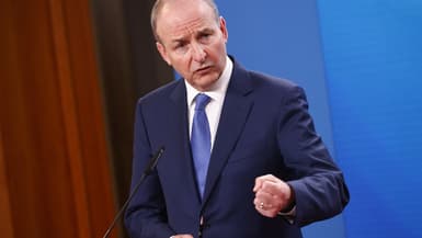 Micheal Martin, ministre irlandais des Affaires étrangères, le 18 janvier 2024 à Berlin