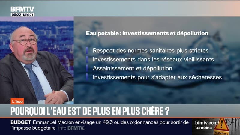 BFM Conso : Pourquoi l'eau est de plus en plus chère ? - 23/12