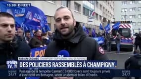 Des policiers manifestent à Champigny pour demander un retour des peines planchers