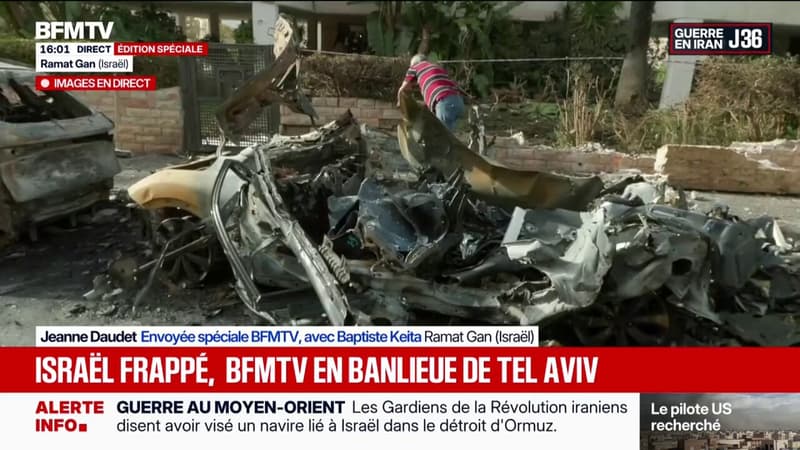 Guerre au Moyen-Orient: BFMTV en banlieue de Tel-Aviv après des frappes