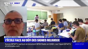 Signes religieux à l'école: "144 incidents sur des millions d'élèves, on ne les voit pas", relativise le secrétaire académique FO d'Aix-Marseille