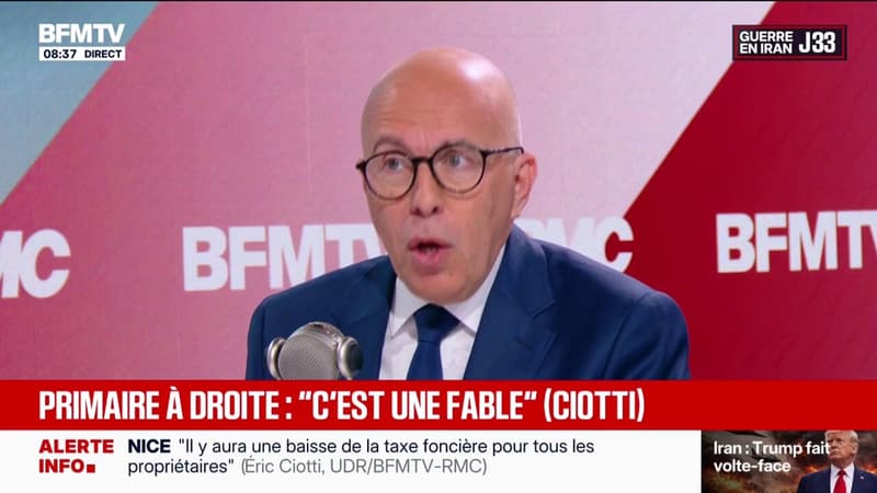 Présidentielle: "Aujourd'hui à LR, personne n'est en position de gagner", estime Éric Ciotti, maire de Nice