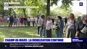 Paris:  associations et élus regroupés ce dimanche pour réclamer la "sanctuarisation des arbres et jardins du Champ-de-Mars"