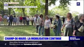 Paris:  associations et élus regroupés ce dimanche pour réclamer la "sanctuarisation des arbres et jardins du Champ-de-Mars"