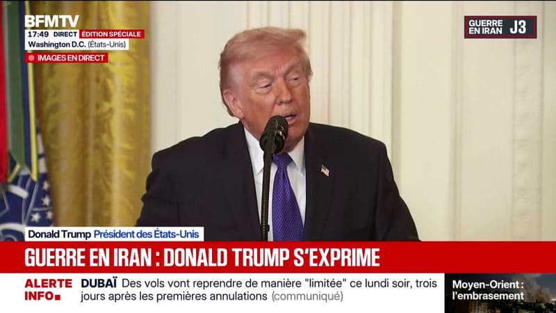 Donald Trump: "L'armée américaine continue à mener des opérations d'ampleur en Iran"