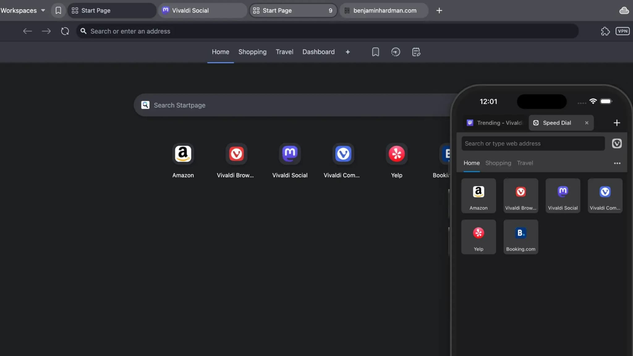 Le navigateur Vivaldi Le navigateur Vivaldi