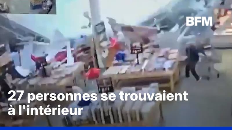 Etats-Unis: le toit d'un magasin s'effondre dans le New Jersey