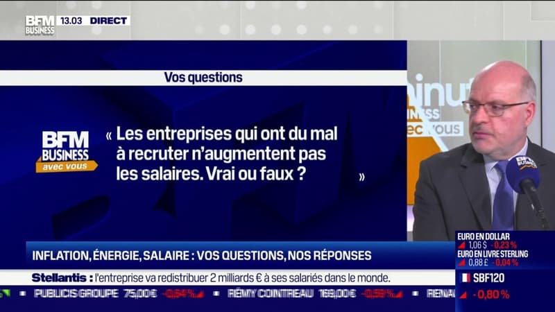 Inflation et salaires : on vous répond