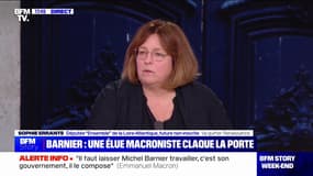 Gouvernement Barnier: "J'aurais aimé qu'il aille chercher plus largement", regrette la députée macroniste Sophie Errante, qui annonce quitter le groupe Ensemble