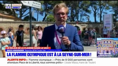 JO 2024: la flamme olympique est passée à la Seyne-sur-Mer