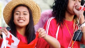 Une supportrice des Tonga