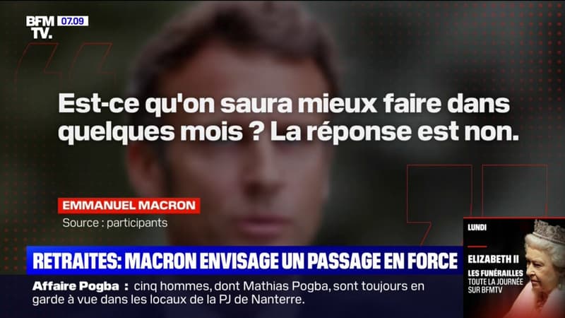 Retraites: Emmanuel Macron envisage un passage en force