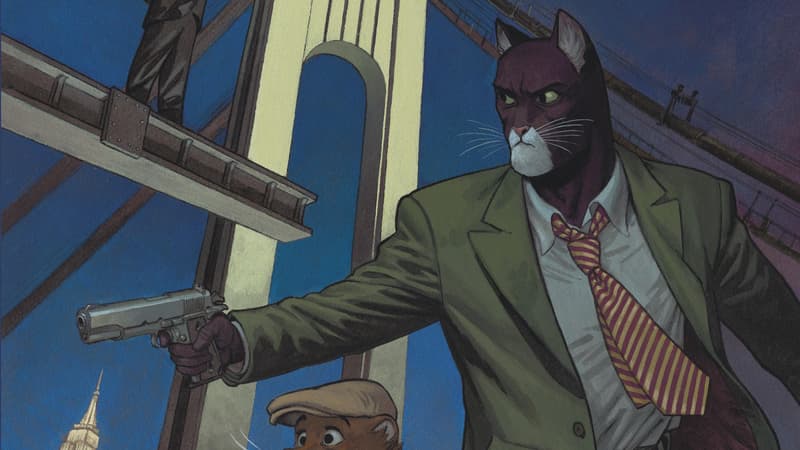 Détail de la couverture du tome 6 de "Blacksad"