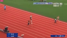 Nasra Abukar, engagée sur le 100m des Jeux mondiaux universitaires en Chine, est au centre d’une vive polémique (le 31/07/2023)