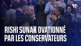 Royaume-Uni: l'ovation du Parti conservateur pour Rishi Sunak
