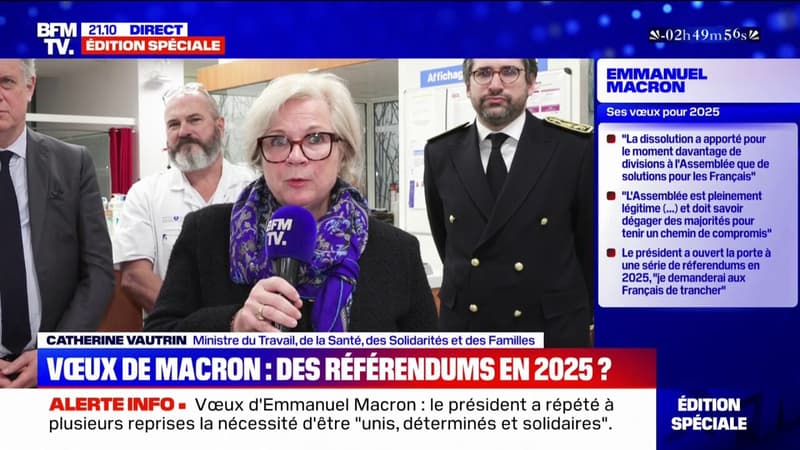 VSux d'Emmanuel Macron pour 2025: Catherine Vautrin souligne 