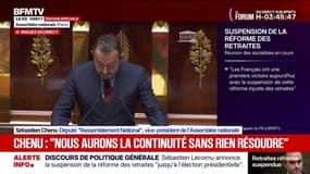 Discours de politique générale: "Nous aurons la continuité sans rien résoudre", estime Sébastien Chenu, député RN