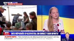 Mariana Perebenesiuk (Stand With Ukraine) sur les réfugiés d'Azovstal: "C'est un très grand soulagement de savoir qu'ils sont arrivés à Zaporijia"